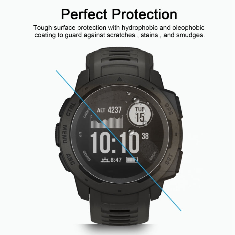 ENKAY Hat-Prince for 42mm Diameter Circular Dial Smart Watch 0.2mm 9H Surface Hardness 2.15D Curved Explosion-proof Tempered Glass Screen Film
